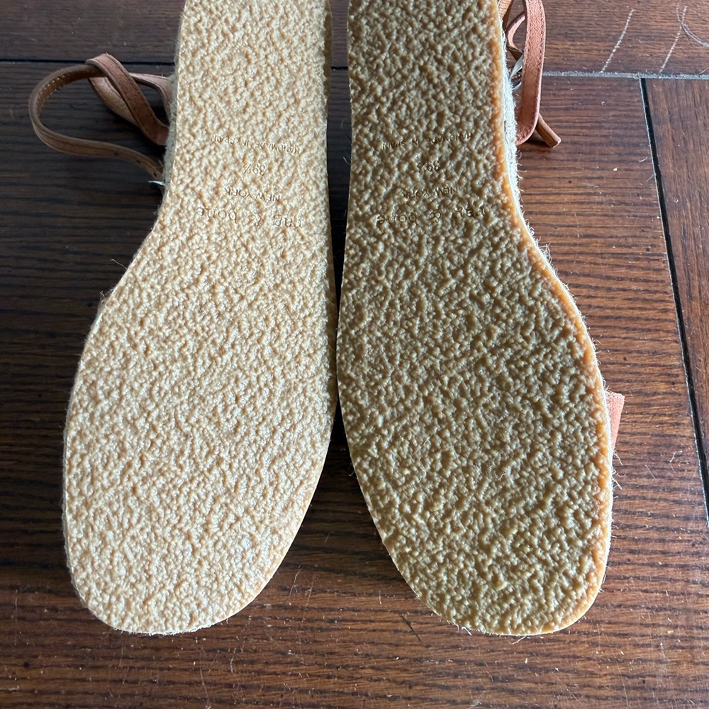 Rag & Bone Herra Women's Tan Espadrille‎ Wedge Sandals 9.5 - Picture 6 of 7
